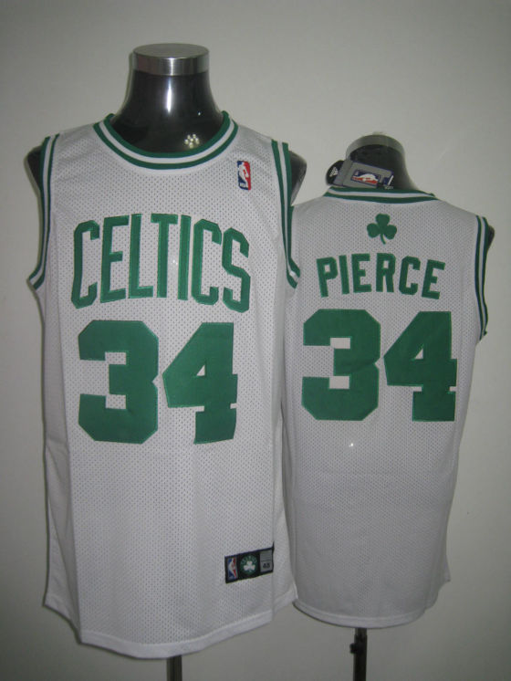 Boston Celtics Pierce White Green Jersey